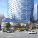 A rendering of 121 Seaport Boulevard, an office tower proposal for the Seaport District.