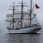The Portuguese tall ship Sagres sailed into Boston Harbor Friday morning.