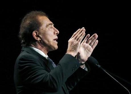 Steve Wynn, CEO of Wynn Resorts, delivered the keynote address at Colliers International Annual Seminar at the Boston Convention Center in January. 
