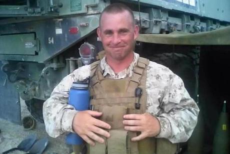 Marine Gunnery Sergeant Thomas Sullivan, 40, survived two tours of duty in Iraq and earned a Purple Heart.
