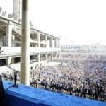 Ayatollah Ali Khamenei in Tehran on Saturday praised a nuclear pact with world powers.
