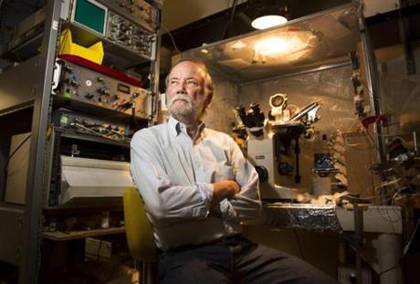 Scientist Paul M. Quinton in his lab at University of California in San Diego. 
