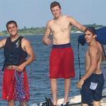 John Feeney, Joey Binda, and Elliott Chauvet helped save a man in the water in South Boston. 