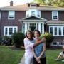 Emily Norton (above, on right) purchased her childhood home in Newton from her mother, Sally Fleschner.