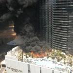 Two people were injured after a fire at the Cosmopolitan Las Vegas hotel-casino.