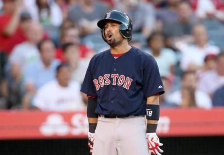 Since the start of the 2014 season, Shane Victorino has played in only 63 games and hit .258.
