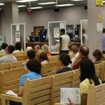 A line at a Watertown RMV in 2010.