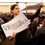 Opposition to Boston?s Olympics bid was strong, and was evident at the first public forum on the issue in February. 