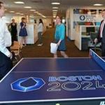 Officials from Boston 2024 said they hope to donate the ping pong table that was in their office to a youth sports organization. 