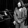 Charles Manson in court in 1970 with cult member Susan Atkins (seated). 