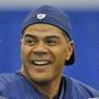 FILE - In this Jan. 10, 2010, file photo, New England Patriots linebacker Junior Seau (55) warms up on the field before an NFL wild-card playoff football game in Foxborough, Mass. From perennial champion Charles Haley to the incredibly durable Mick Tingelhoff to the Bus, Jerome Bettis, the 2015 class for the Pro Football Hall of Fame is a versatile and impressive bunch. Sadly, one inductee, linebacking great Seau, who committed suicide three years ago, will be missing for inductions Saturday, Aug. 8, 2015. (AP Photo/Charles Krupa, File)