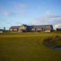 The Lodge and outbuildings at Bandon Dunes Golf Resort look onto the 18th hole on Bandon Dunes.