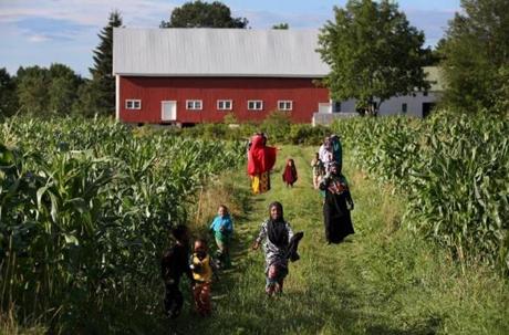?This is what I love,? said Gamana Yarow, a 27-year-old mother of four, of working on Intervale Farm in Maine.
