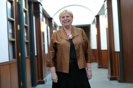Margaret McKenna became president of Suffolk University in July.
