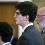 Owen Labrie, who closed his eyes as the verdict was read Friday in the Merrimack County Superior Court, is scheduled to be sentenced on Oct. 29.