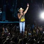 Foxborough, MA -- 08/28/15 -- Kenny Chesney performed during the Kenny Chesney's Big Revival Tour at Gillette Stadium on August 28, 2015, in Foxborough, Massachusetts. (Kayana Szymczak for the Boston Globe) FOR EDITORIAL USE ONLY NO FURTHER DISTRIBUTION BEYOND GLOBE BRAND. NO GETTY, NO SALES.