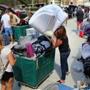 Students were moving into dorms at Boston University on Saturday.