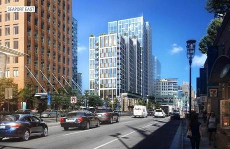 Three 22-story residential towers were approved by the Boston Civic Design Commission Tuesday. 
