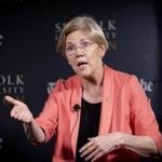 Senator Elizabeth Warren appeared at Suffolk University as part of the Globe?s interview series.