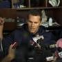 Tom Brady spoke at his locker inside Gillette Stadium on Sunday.