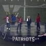 Patriots owner Robert Kraft along with former Patriots former players Ty Law, Troy Brown and Willie McGinest (do not know the order of the former players) on the field before the Patriots play the Steelers Thursday, Sept. 10, 2015 at Gillette Stadium. (Barry Chin/Globe Staff)