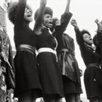 A scene from a 1969 rally in Oakland, Calif., in ?The Black Panthers: Vanguard of the Revolution.?