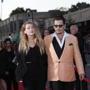 Three-time Oscar nominee Johnny Depp and wife Amber Heard arrived for Tuesday?s special screening.