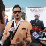 Johnny Depp arrived for the Boston premier of the movie Black Mass at the Coolidge Corner Theater in Brookline, Mass. 