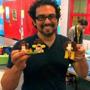 Timothy Leonelli with his winning creations.