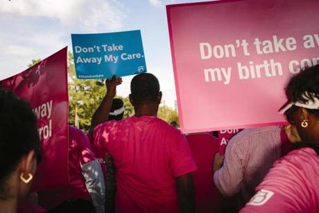 Planned Parenthood supporters held a rally last month to protest a plan in Louisiana to defund the organization.
