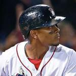 Xander Bogaerts admired his eighth-inning grand slam that put the Red Sox ahead.