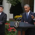 President Barack Obama and Chinese President Xi Jinping held a joint press conference in the Rose Garden at The White House on Friday.