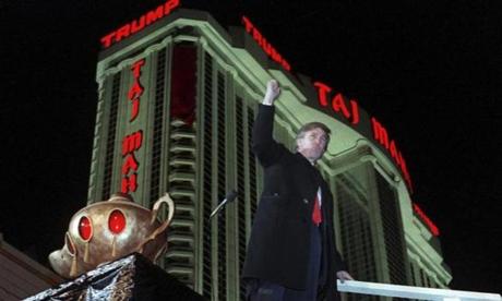 A triumphant Donald Trump heralded the opening of the Taj Mahal Casino in Atlantic City on April 5, 1990.
