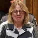 Joyce Mitchell cried during her sentencing Monday in Clinton County Courthouse.