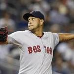 Red Sox starter Eduardo Rodriguez delivers in the fourth inning; he worked six one-run innings.