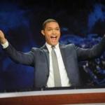 Trevor Noah reacted Monday while hosting the debut of The Daily Show with Trevor Noah.?