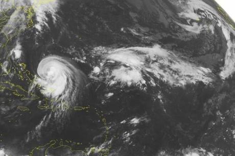 Tropical Storm Joaquin was barreling into the Bahama Islands on Wednesday with maximum sustained winds of 70 miles per hour.
