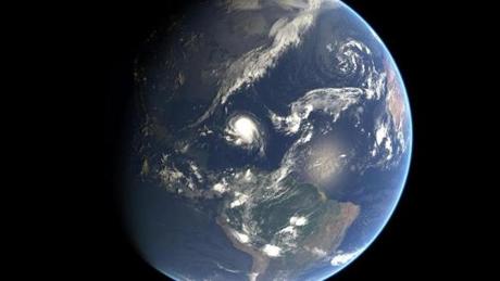 A photo of Hurricane Joaquin taken on Thursday by an Eumetsat satellite.
