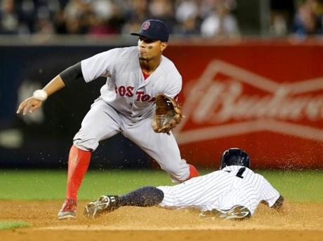 Shortstop Xander Bogaerts is one of a handful of young players the Red Sox will count on in 2016. 
