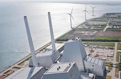 Over three decades, DONG has built one-third of the world?s offshore wind-energy capacity. Above, its Avedore power plant in Copenhagen.
