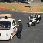 A California officer pulled over a self-driving car designed by Google in Mountain View, Calif.