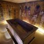 An interior view of the King Tutankhamun burial chamber in the Valley of the Kings in Luxor, Egypt.
