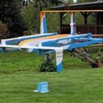 An experimental drone delivery of products from Amazon.com.