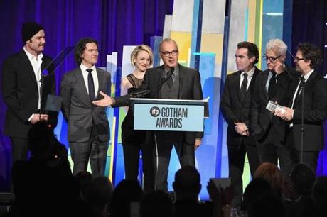 The cast of ?Spotlight? accepted the award at the 25th Annual Gotham Independent Film Awards.
