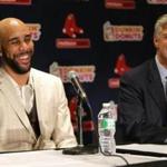 Boston, MA - 12/04/15 David Price during today's introductory press conference at Fenway Park. - (Barry Chin/Globe Staff), Section: Sports, Reporter: Peter Abraham, Topic: 05David Price, LOID: 8.2.677938961. 