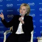 Democratic presidential candidate Hillary Clinton spoke at Saban Forum 2015 in Washington on Sunday.