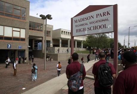 Madison Park Technical Vocational High School, the city?s only vocational school, has been troubled for years.
