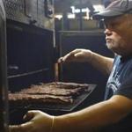 Dave Schaefer managed the industrial smoker at Blue Ribbon BBQ in Arlington.
