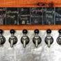 The tap menu at SoMe Brewing Co. in Kittery, Maine.