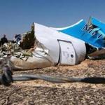 Russian Emergency Minister Vladimir Puchkov visited the crash site of a A321 Russian airliner in Wadi al-Zolomat, a mountainous area of Egypt's Sinai Peninsula.